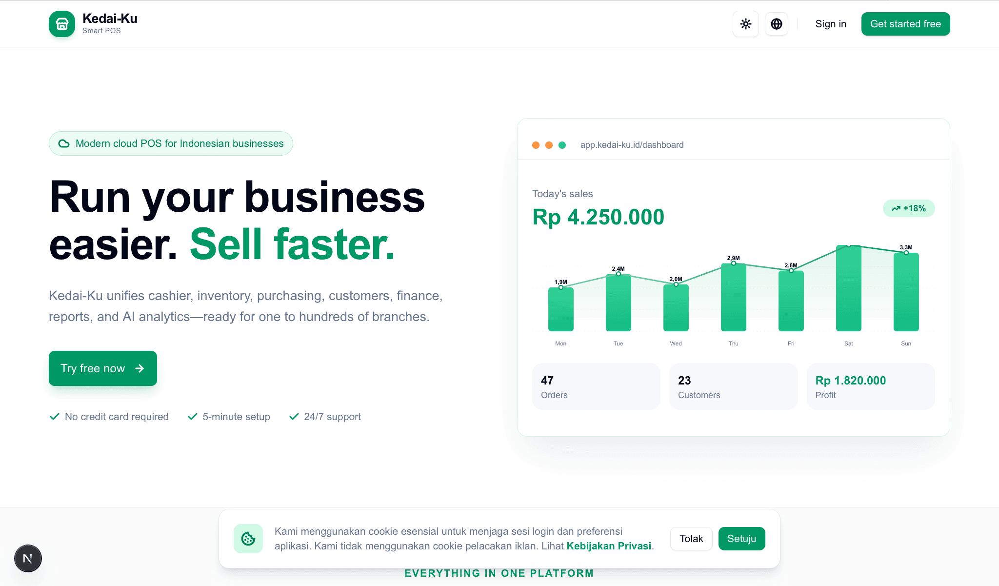 Kedai-Ku (Point of Sale & CRM)