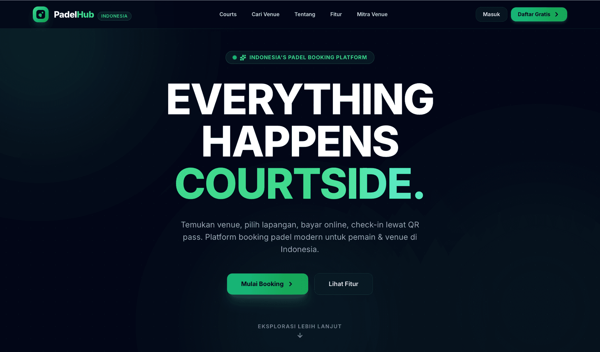 PadelHub (Court Reservation Platform)