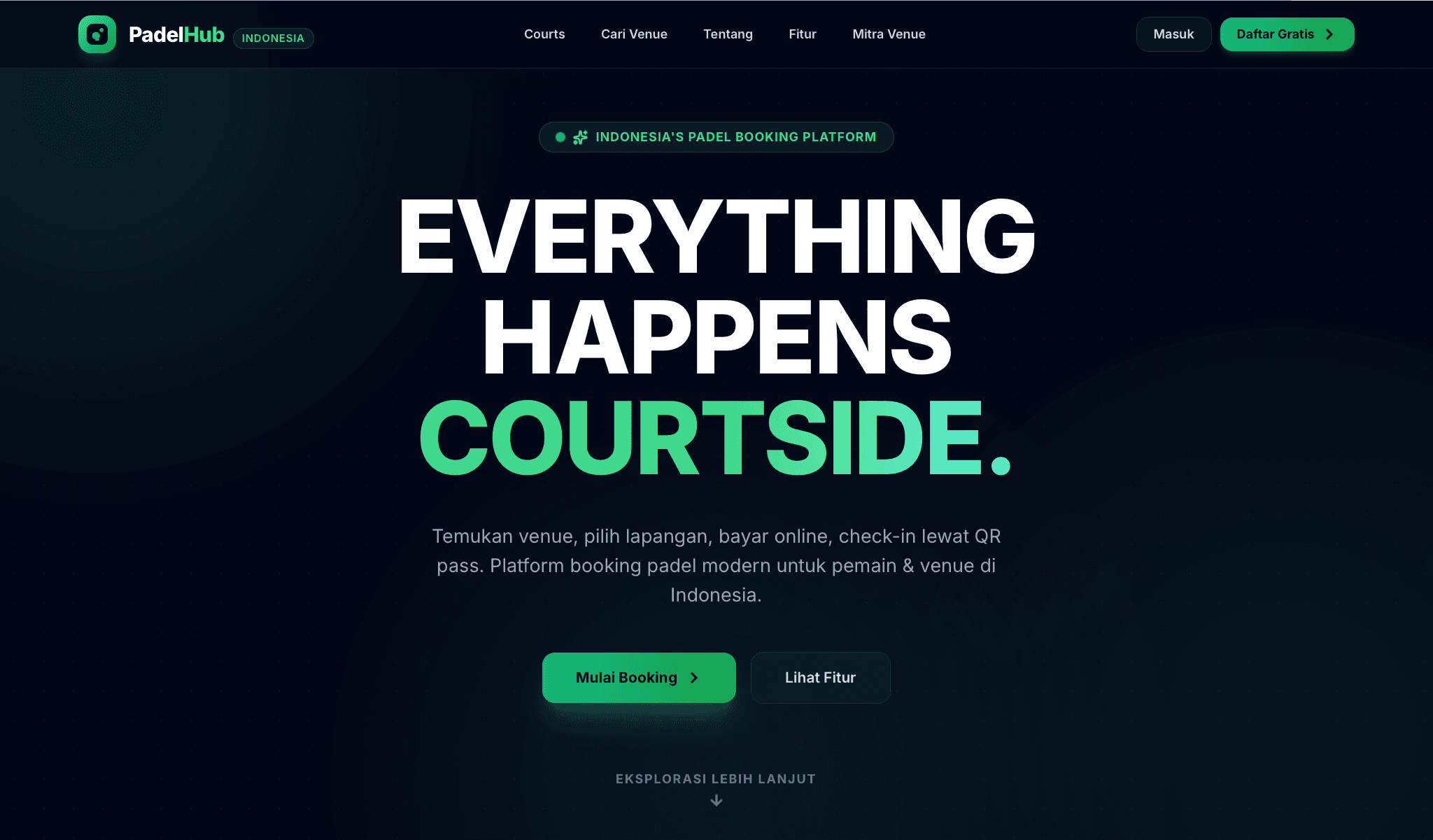 PadelHub (Court Reservation Platform)